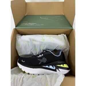 Kuru Triple Max Ion 7.5 Womens Running Shoes Black Plantars Fasciitis Sneakers